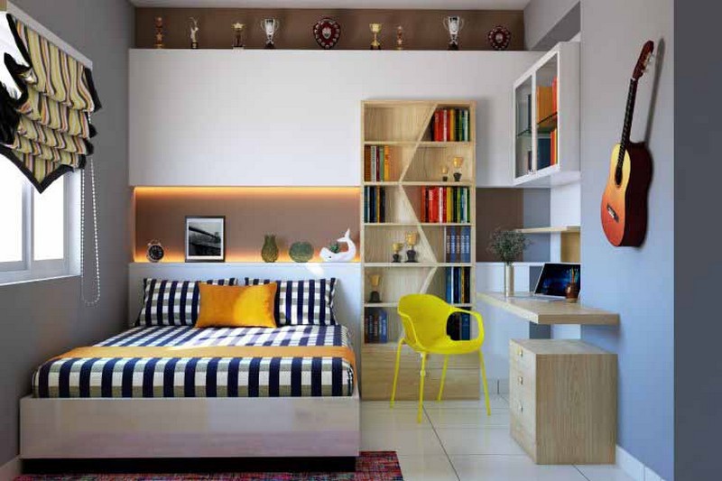 Kids bedroom with study